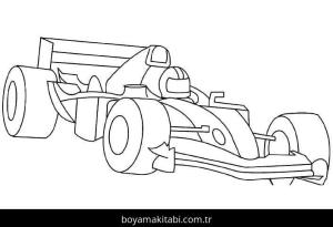 Formula 1 boyama sayfası – evde etkinlik, ücretsiz yazdır
