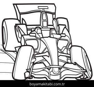 Formula 1 boyama sayfası – PDF indir, sevimli karakter