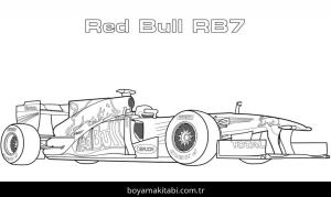 Formula 1 boyama sayfası – okul öncesi, evde etkinlik