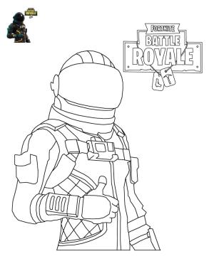 Fortnite Battle Royale boyama sayfası,  coloring page, Fortnite Battle Royale’de Karanlık Voyager, 