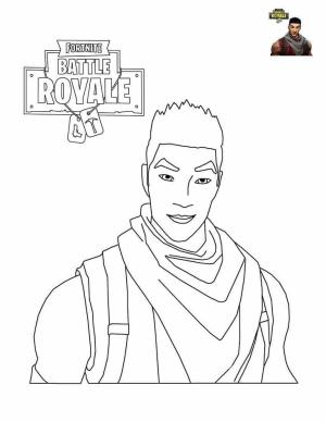 Fortnite Battle Royale boyama sayfası,  coloring page, Fortnite Battle Royale’den Shock Trooper, 