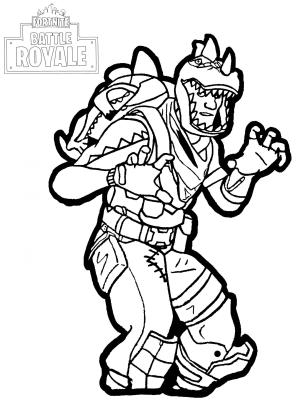 Fortnite Battle Royale boyama sayfası,  coloring page, Rex Fortnite’ta, 