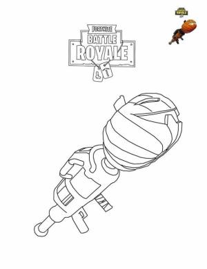 Fortnite Battle Royale boyama sayfası,  coloring page, Balkabağı Başlatıcısı, 