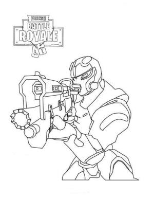 Fortnite Battle Royale boyama sayfası,  coloring page, Karbür Fortnite, 