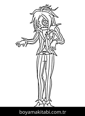 Fortnite boyama sayfası – sevimli karakter, sanatsal çalışma