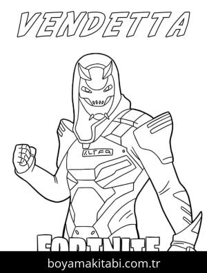 Fortnite boyama sayfası – renkli çizimler, okul öncesi