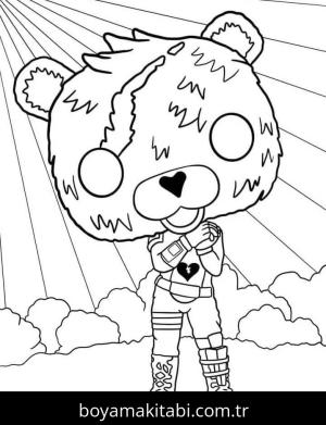 Fortnite boyama sayfası – sanatsal çalışma, çocuklar için