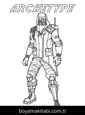 Fortnite boyama sayfası – boyama çalışması, yaratıcılığı geliştirir