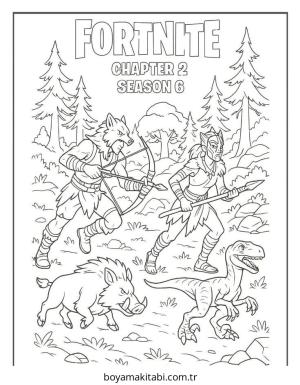 Fortnite boyama sayfası – evde etkinlik, ücretsiz yazdır