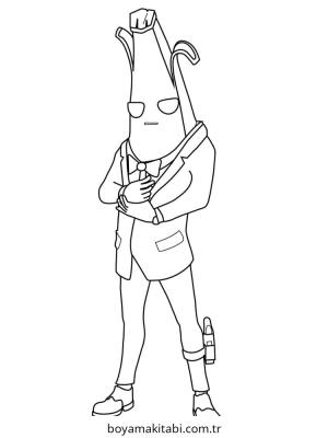 Fortnite boyama sayfası – eğlenceli etkinlik, el becerilerini geliştirir