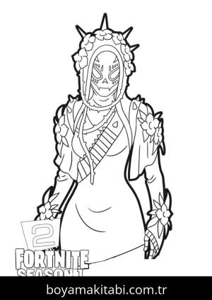 Fortnite boyama sayfası – eğlenceli etkinlik, el becerilerini geliştirir