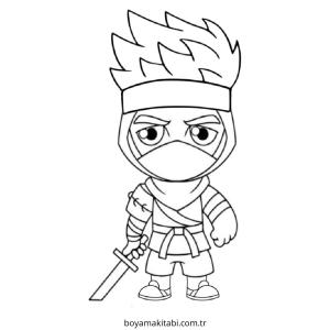 Fortnite boyama sayfası – eğlenceli etkinlik, el becerilerini geliştirir