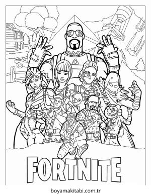 Fortnite boyama sayfası – okul öncesi, evde etkinlik