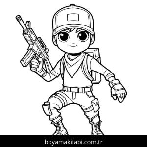 Fortnite boyama sayfası – keyifli zaman, renkli çizimler