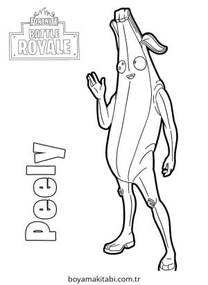 Fortnite boyama sayfası – keyifli zaman, renkli çizimler