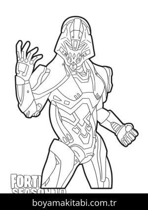 Fortnite boyama sayfası – el becerilerini geliştirir, boyama çalışması