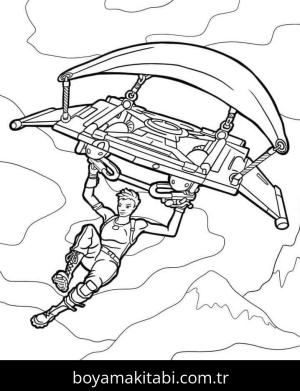 Fortnite boyama sayfası – el becerilerini geliştirir, boyama çalışması