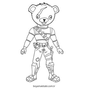 Fortnite boyama sayfası – çocuklar için, çizgi film temalı
