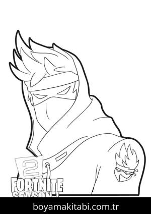 Fortnite boyama sayfası – çocuk aktivitesi, PDF indir
