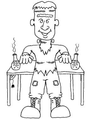 Frankenstein boyama sayfası,  coloring page, Frankenstein Yazdırılacak, 