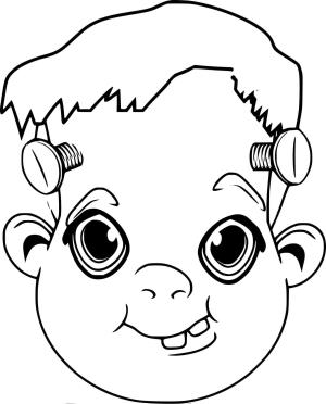 Frankenstein boyama sayfası,  coloring page, Bebek Frankeştayn, 