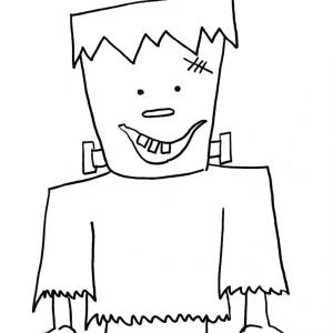 Frankenstein boyama sayfası,  coloring page, Aptal Frankeştayn, 