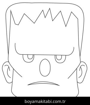 Frankenstein boyama sayfası – eğitici aktivite, yaratıcılık