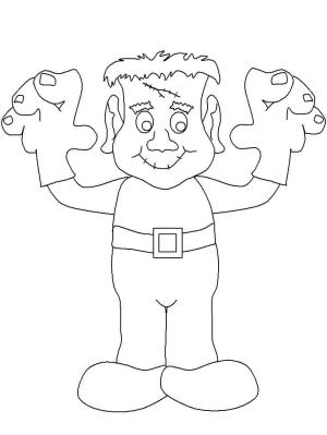 Frankenstein boyama sayfası,  coloring page, Frankenstein yazdır, 