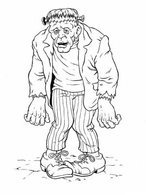 Frankenstein boyama sayfası,  coloring page, Frankenstein Resmi, 