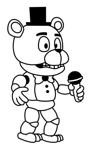 Freddy boyama sayfası,  coloring page, Küçük Freddy Şarkı, 