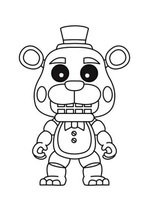 Freddy boyama sayfası,  coloring page, Chibi Freddy, 