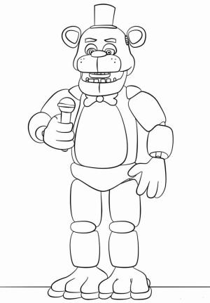 Freddy boyama sayfası,  coloring page, Temel Freddy, 