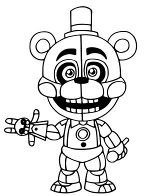 Freddy boyama sayfası,  coloring page, Küçük Freddy, 