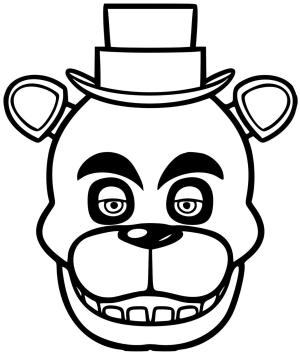 Freddy boyama sayfası,  coloring page, Freddy Kafa, 