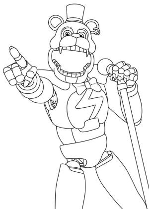 Freddy boyama sayfası,  coloring page, Freddy Şarkı, 