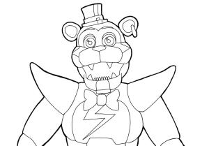 Freddy boyama sayfası,  coloring page, Freddy’nin Portresi, 