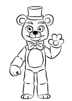 Freddy boyama sayfası,  coloring page, Çizim Freddy, 