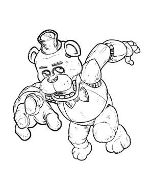 Freddy boyama sayfası,  coloring page, Freddy Koşu, 