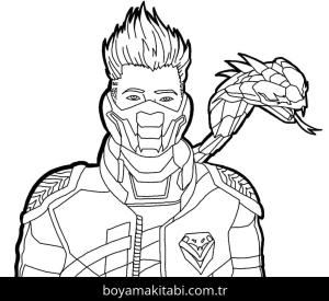 Free Fire boyama sayfası – eğitici aktivite, yaratıcılık