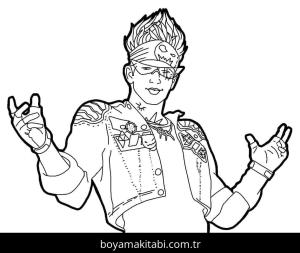 Free Fire boyama sayfası – PDF indir, sevimli karakter