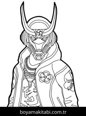 Free Fire boyama sayfası – PDF indir, sevimli karakter