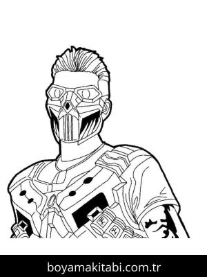 Free Fire boyama sayfası – sevimli karakter, sanatsal çalışma