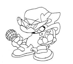 Friday Night Funkin boyama sayfası,  coloring page, Ritz The Rat Friday Night Funkin, 