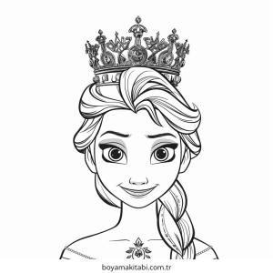 Frozen (Karlar Ülkesi) boyama sayfası – çocuk aktivitesi, PDF indir