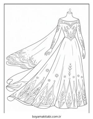 Frozen (Karlar Ülkesi) boyama sayfası – çocuk aktivitesi, PDF indir