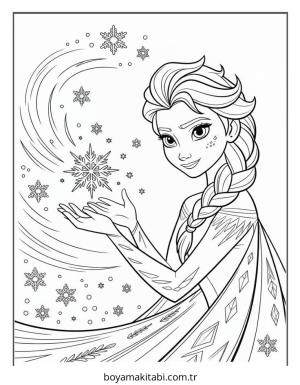 Frozen (Karlar Ülkesi) boyama sayfası – yaratıcılığı geliştirir, keyifli zaman