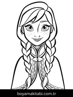 Frozen (Karlar Ülkesi) boyama sayfası – yaratıcılık, eğlenceli etkinlik