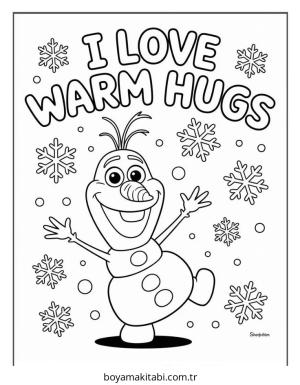 Frozen (Karlar Ülkesi) boyama sayfası – ücretsiz yazdır, boyama etkinliği