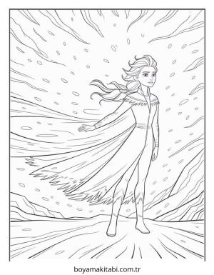 Frozen (Karlar Ülkesi) boyama sayfası – evde etkinlik, ücretsiz yazdır