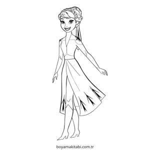 Frozen (Karlar Ülkesi) boyama sayfası – boyama etkinliği, çocuk aktivitesi